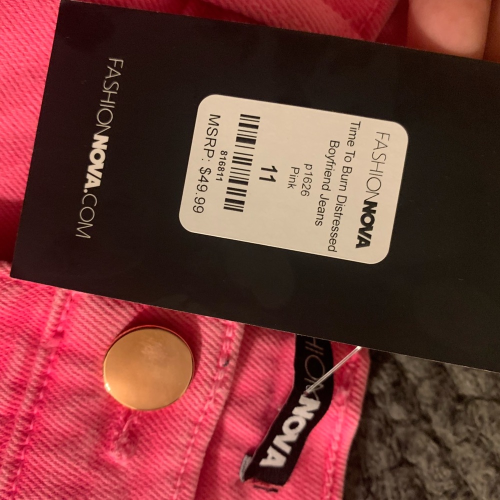 Pink Ripped Jeans - Picture 6 of 7